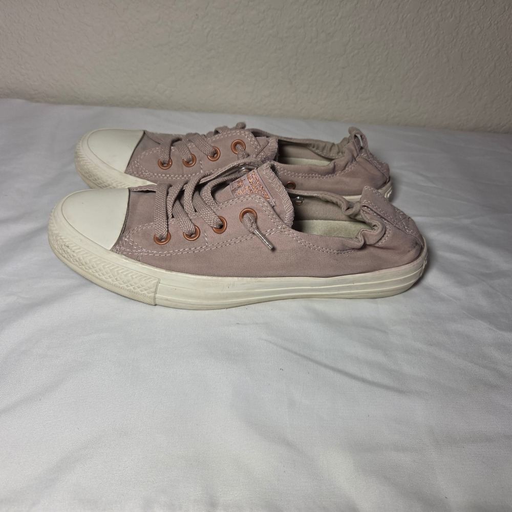 Converse Chuck Taylor All Star Shoreline Mauve Rose Gold Slip On Sneaker 562659F
